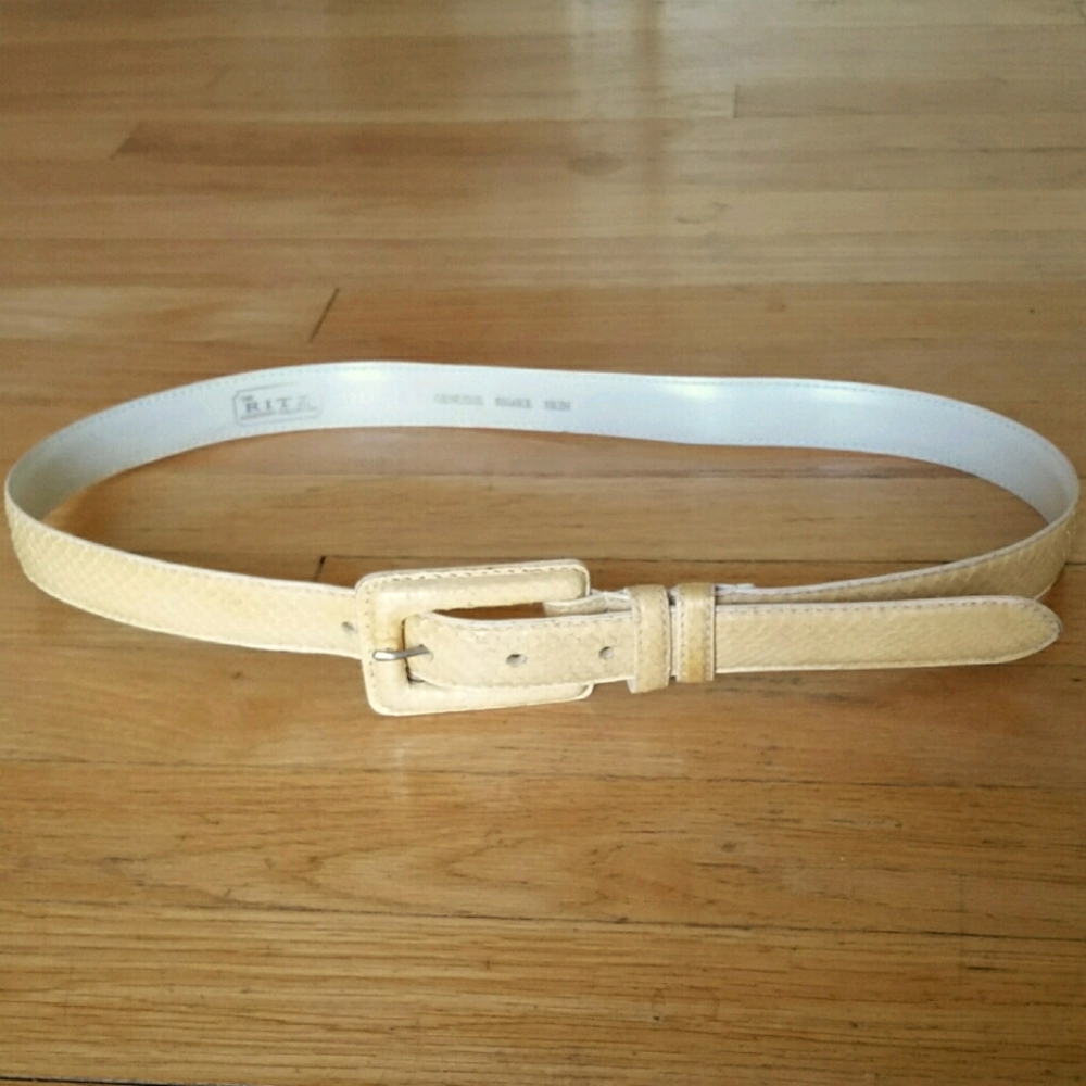 Vintage Snakeskin Belt L